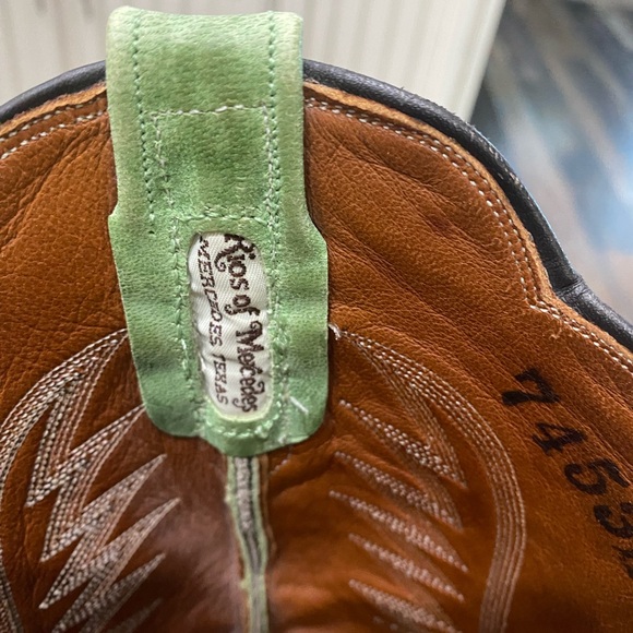 Rios of Mercedes Green and Brown Western Boots - Picture 4 of 4